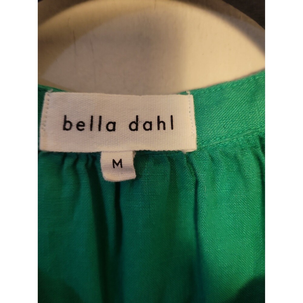 Bella Dahl Cap Sleeve Henley Dress Sz M Beachy Vacation Sustainable - Picture 3 of 7